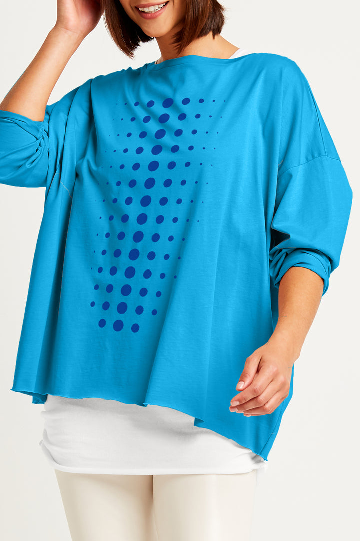 Pima Cotton Dot Dot Dot Luxury Boxy T