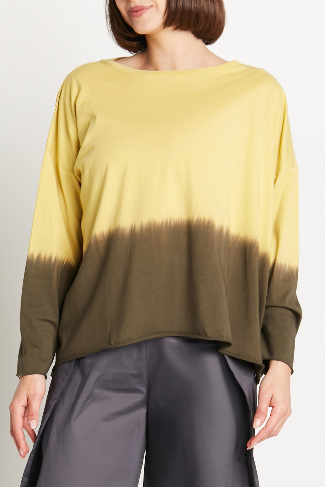 Pima Cotton Dip Dyed Luxury Boxy T