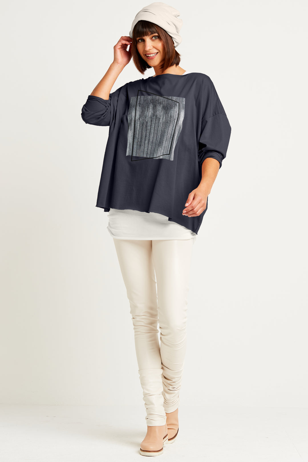 Pima Cotton Framed Luxury Boxy T