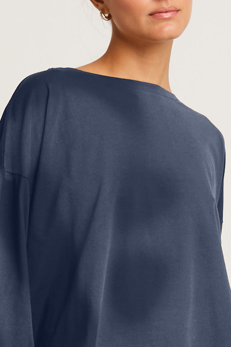 Pima Cotton Overdyed Luxury Boxy Tee