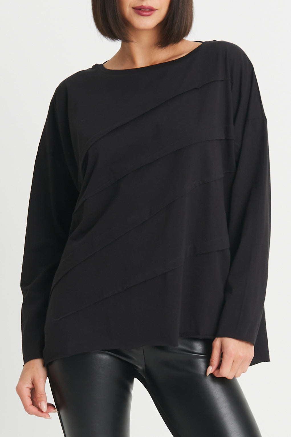Pima Cotton Tucked Luxury Boxy Tee