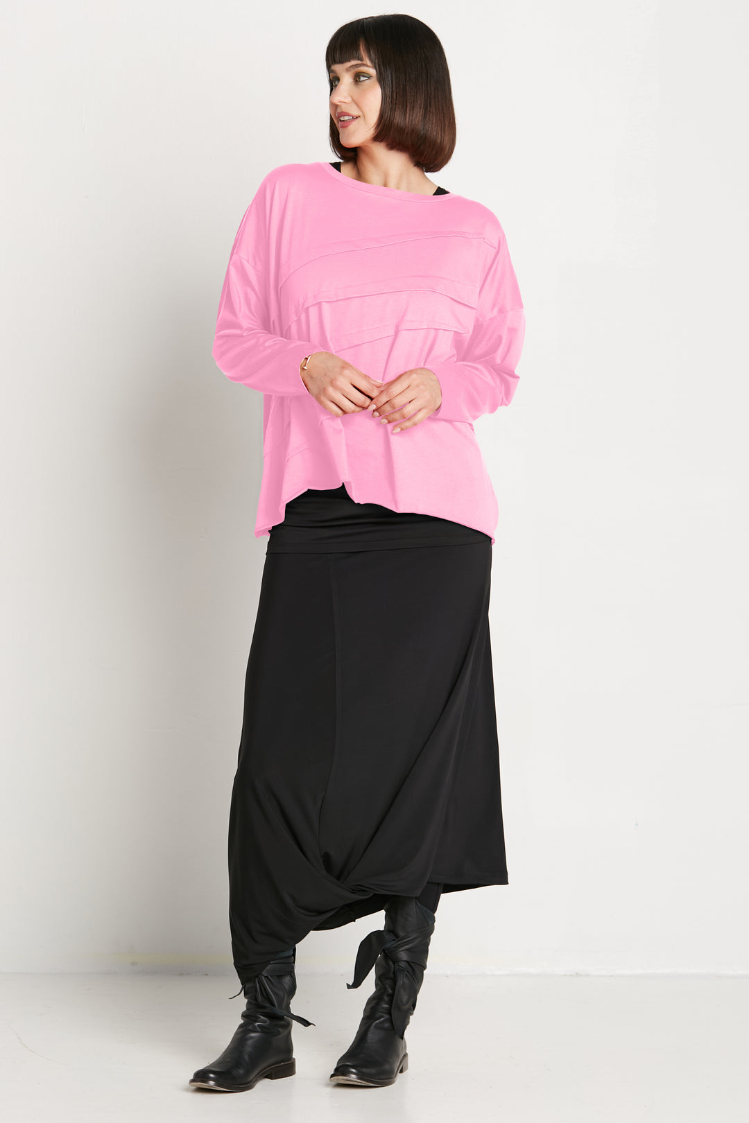 Pima Cotton Tucked Luxury Boxy T