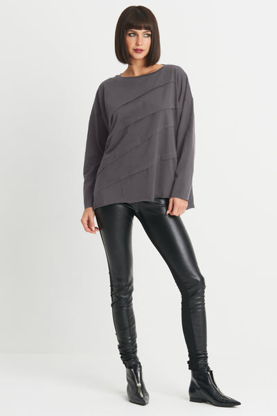 Pima Cotton Tucked Luxury Boxy Tee