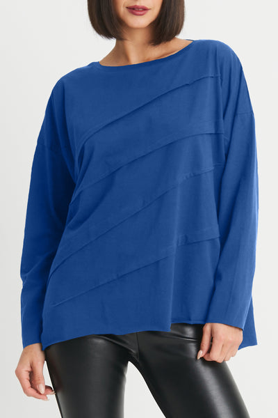 Pima Cotton Tucked Luxury Boxy Tee