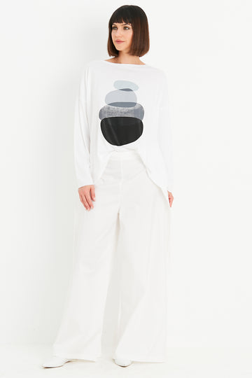 Planet By Lauren G - Pima Cotton Hot Rocks Boxy T