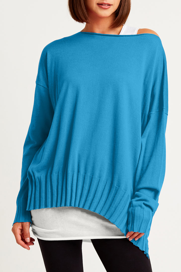 Pima Cotton Boatneck Rib