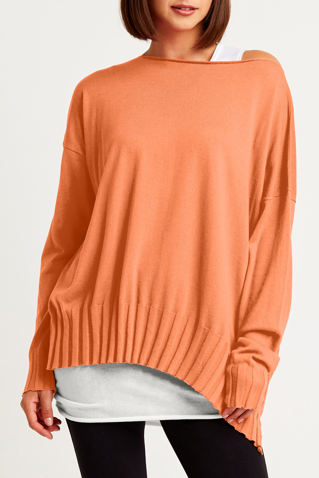 Pima Cotton Boatneck Rib