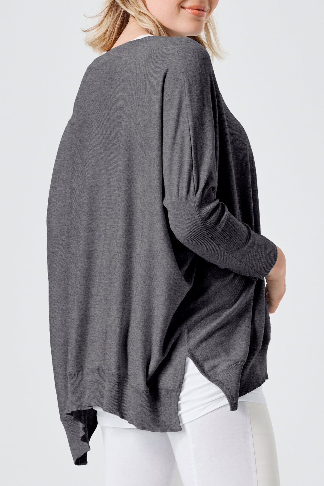 Pima Cotton Oversized Crewneck Knit