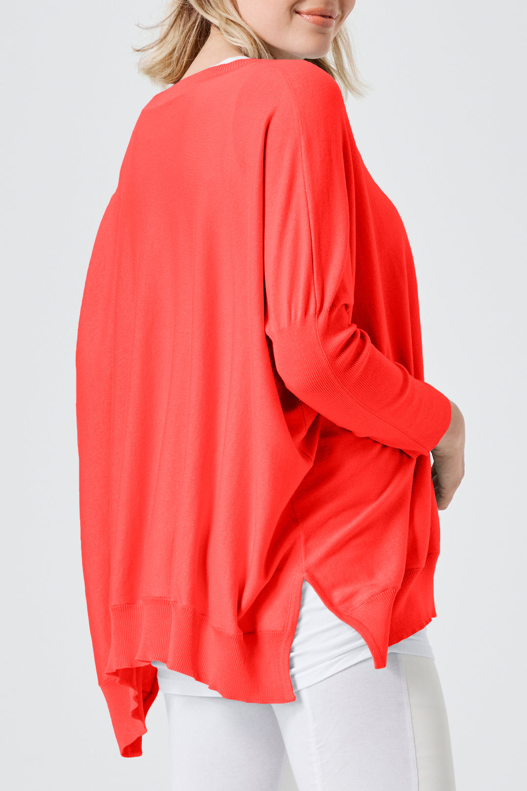 Pima Cotton Oversized Crewneck Knit