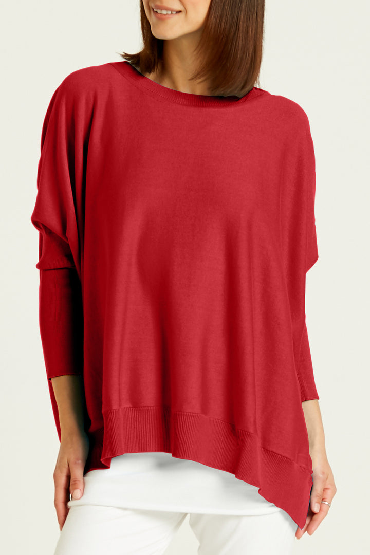Pima Cotton Oversized Crewneck Knit