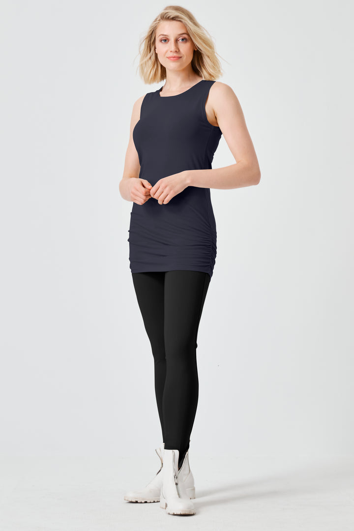 Cotton Lycra Ruche Tank