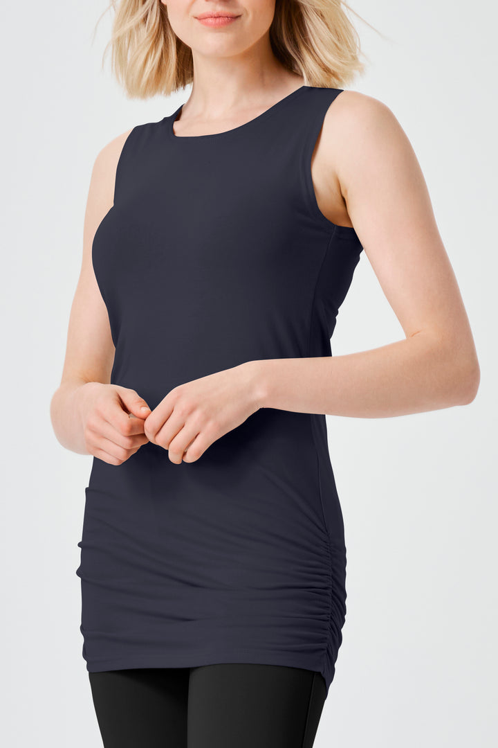 Cotton Lycra Ruche Tank