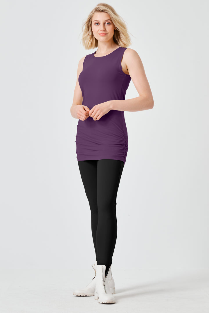 Cotton Lycra Ruche Tank