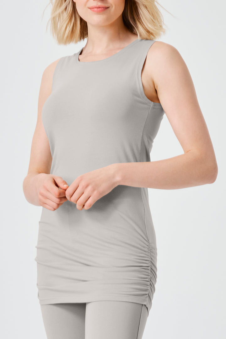 Cotton Lycra Ruche Tank