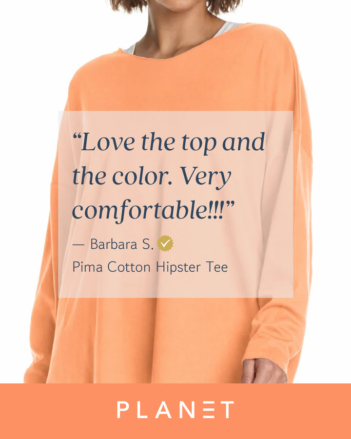 Pima Cotton Hipster Tee - Punch