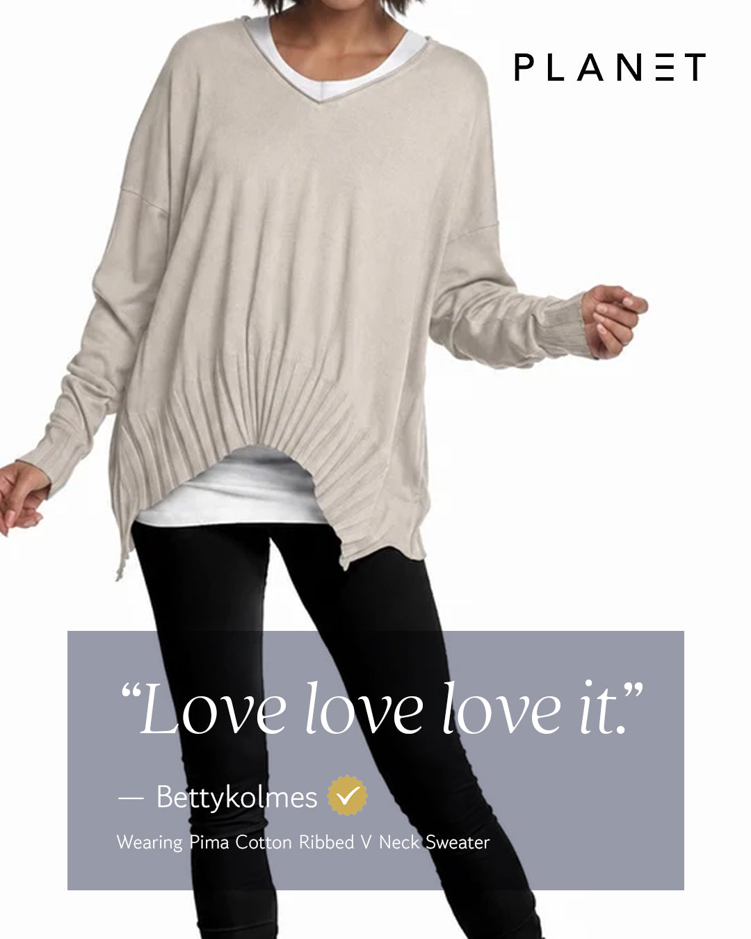 Pima Cotton Ribbed V Neck Sweater - Lipstick