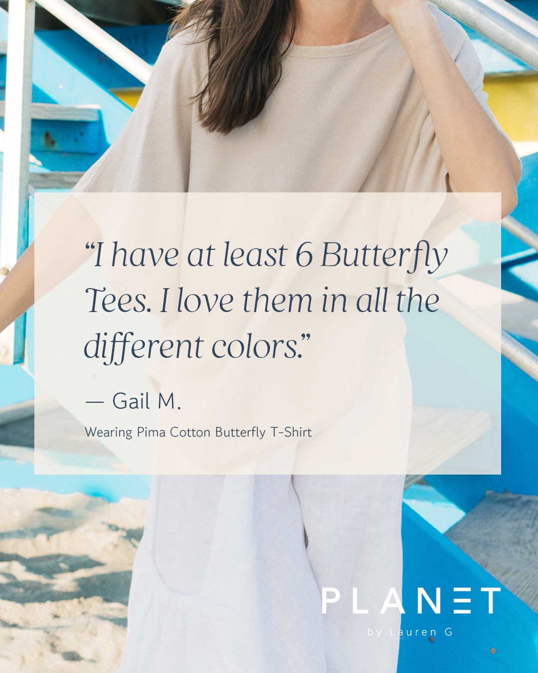 Pima Cotton Butterfly T-Shirt - Thistle