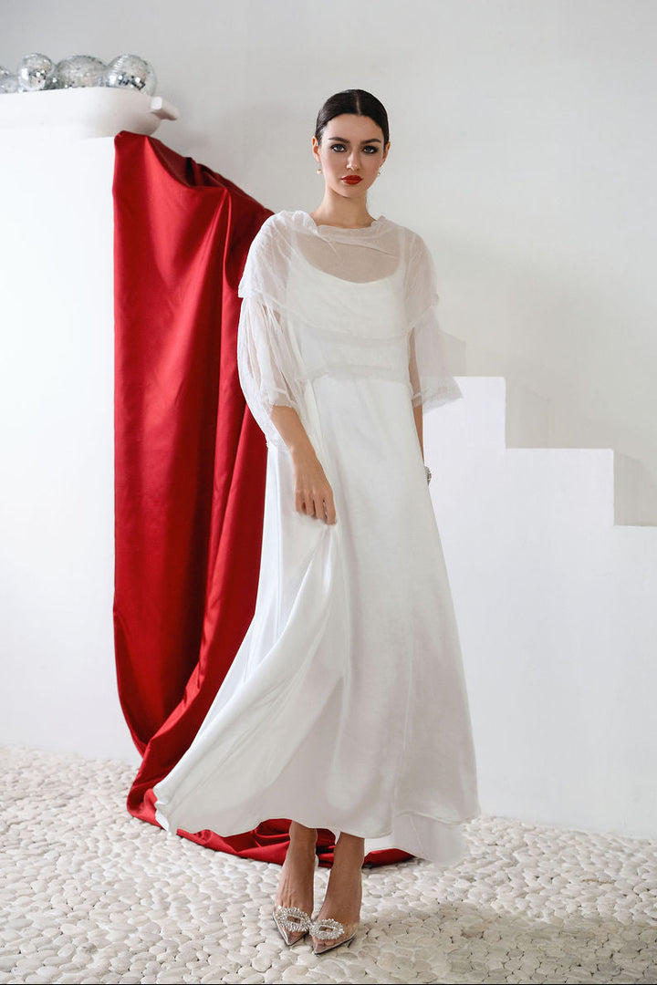 Holiday Sateen Slip Dress