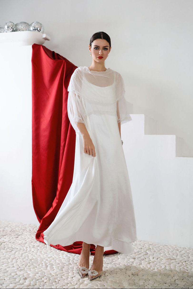 Holiday Organza Jackie O Top