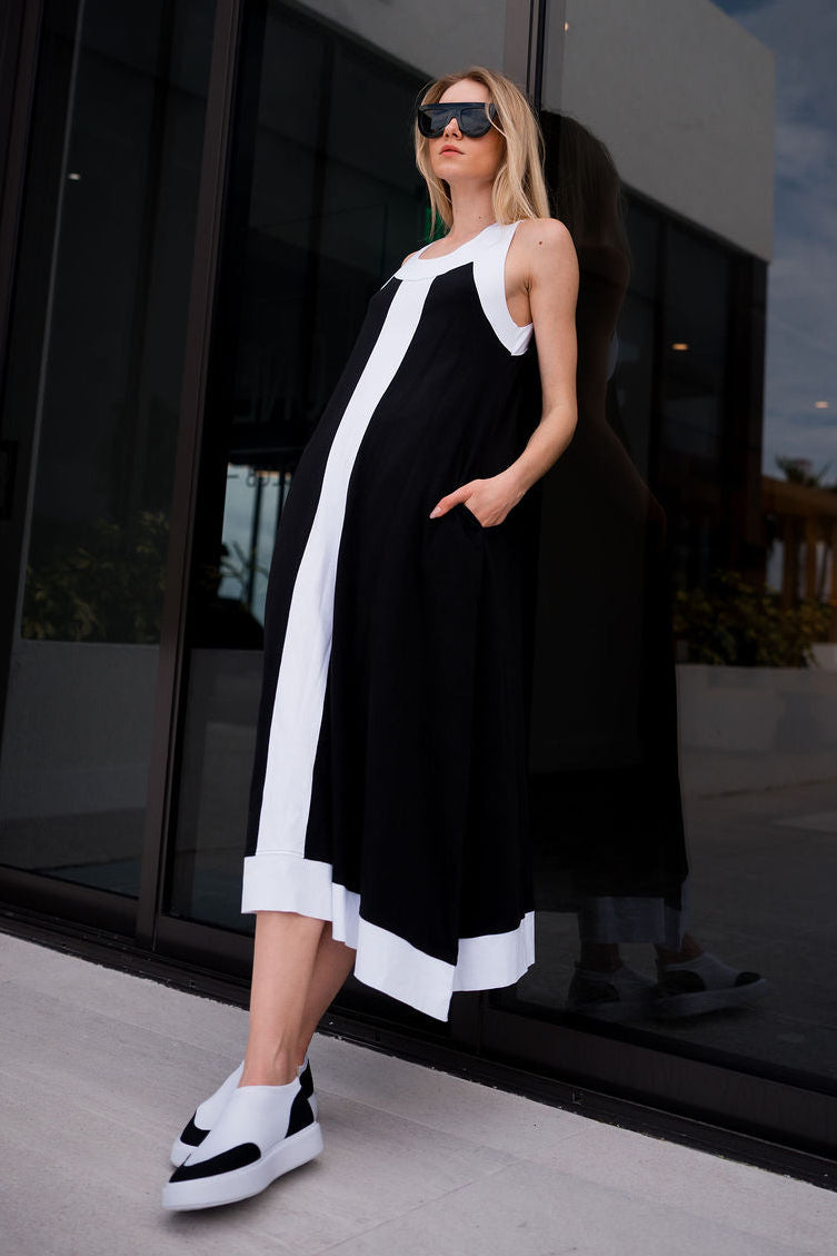 Pima Cotton 2 Tone Spa Dress