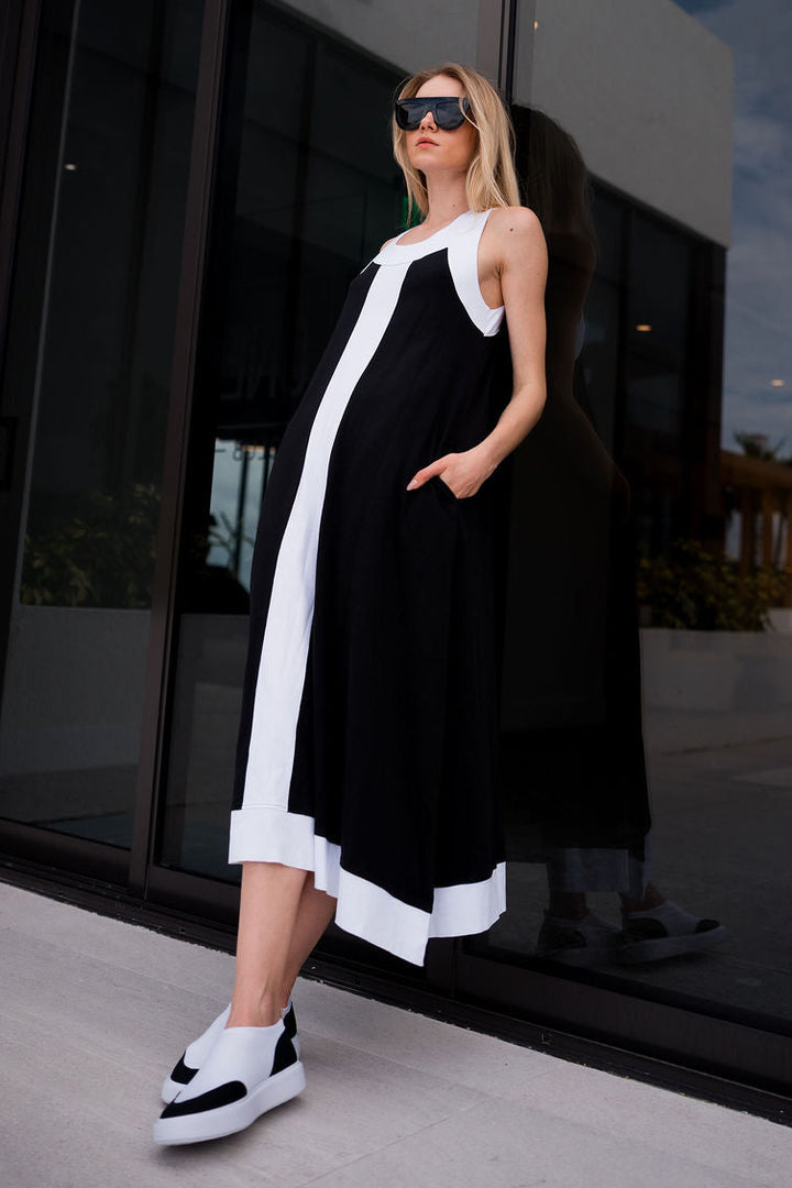 Pima Cotton 2 Tone Spa Dress