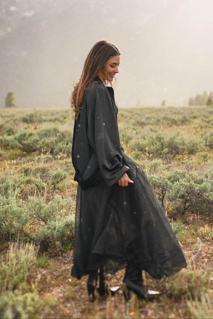 Organza Bubble Skirt - Black