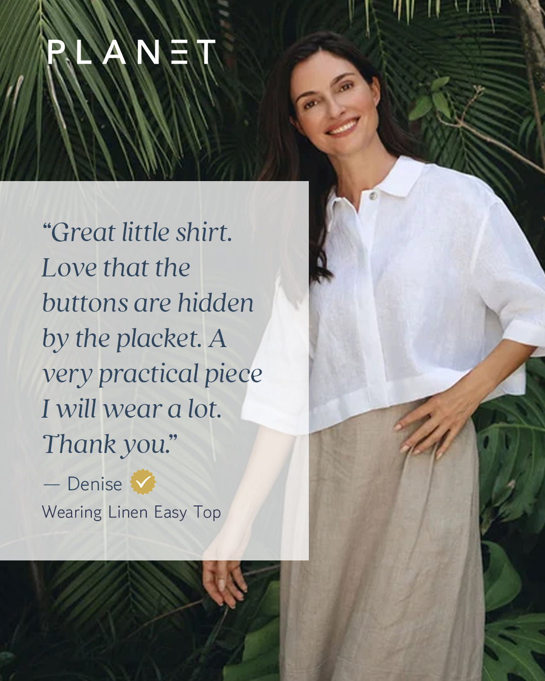 Linen Easy Top - Black