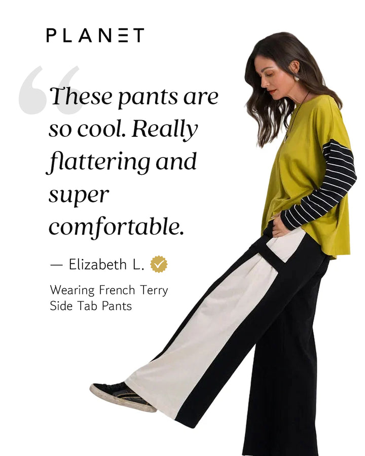 French Terry Side Tab Pants - Turtle