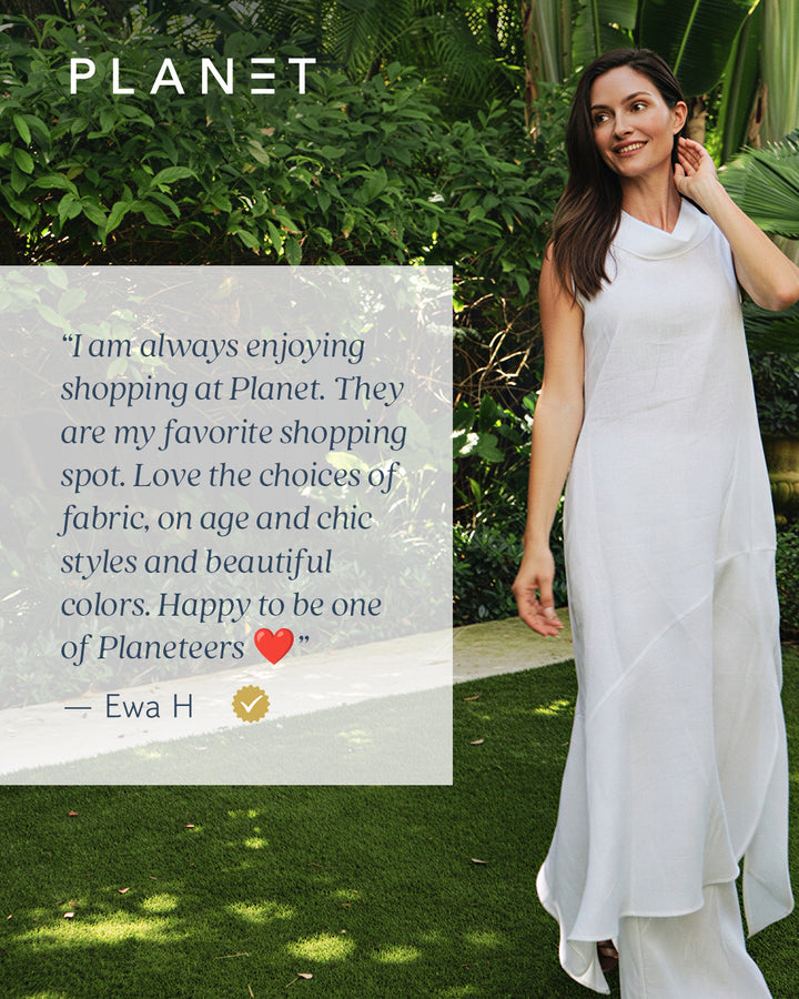 Linen Arch Dress - Banana