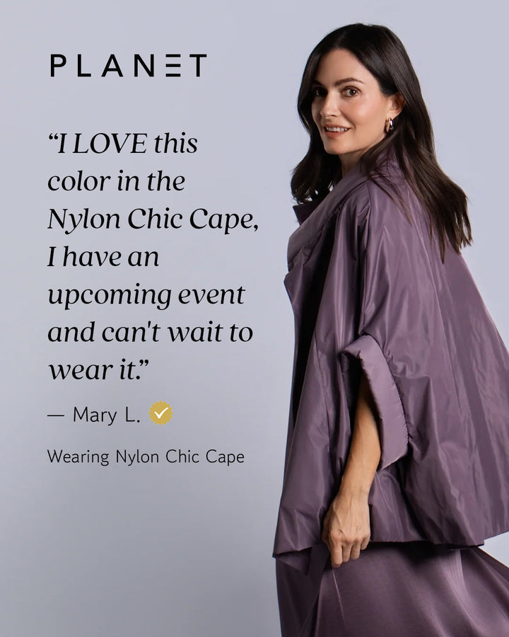 Nylon Chic Cape - Blush