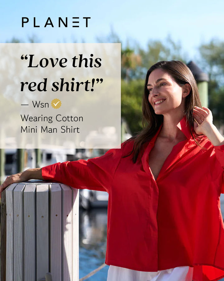 Cotton Mini Man Shirt - Chestnut