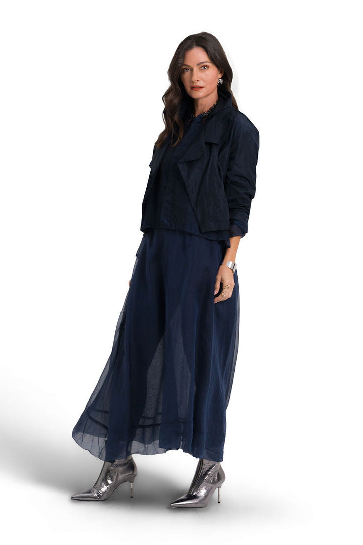 Organza Bubble Skirt - Midnight