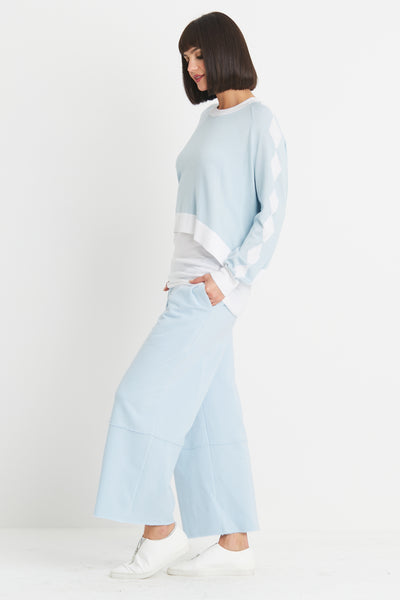 French Terry Flood Panel Pants