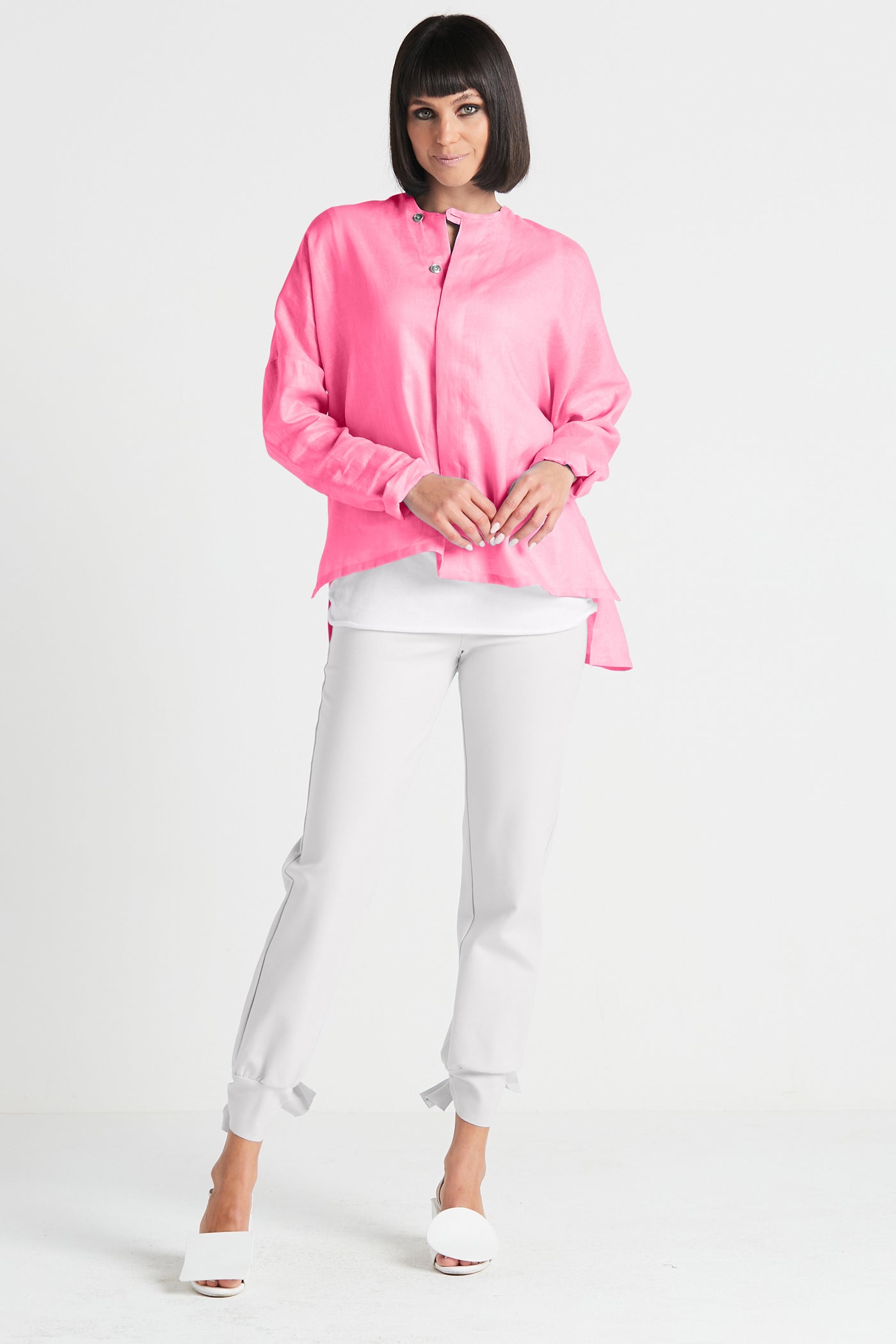 Handkerchief Linen Geisha Top