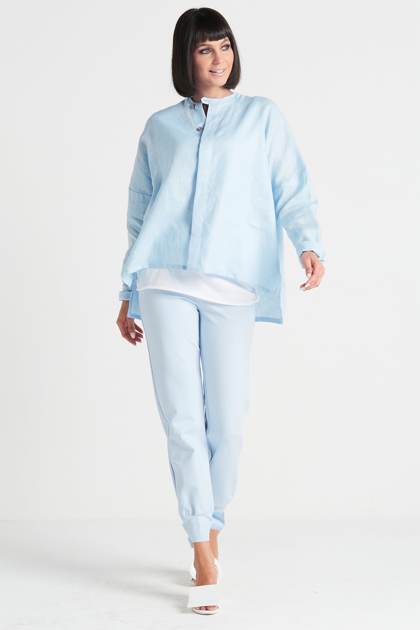 Handkerchief Linen Geisha Top