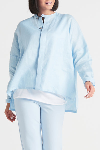 Handkerchief Linen Geisha Top
