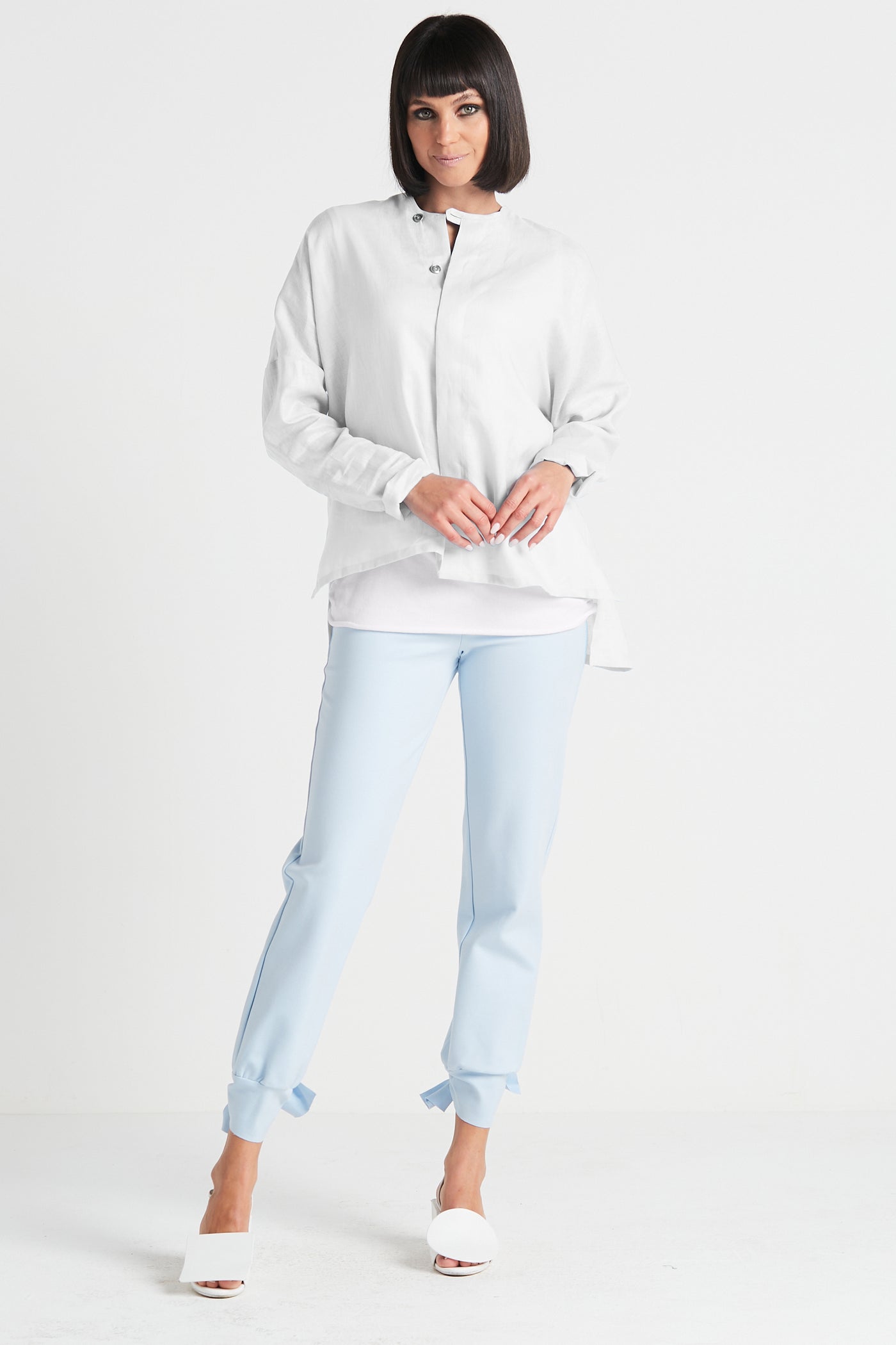 Handkerchief Linen Geisha Top