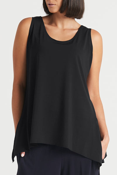 Matte Jersey Angular Border Tank