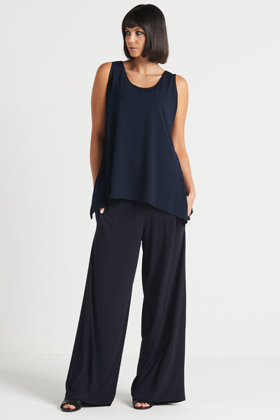 Matte Jersey Angular Border Tank