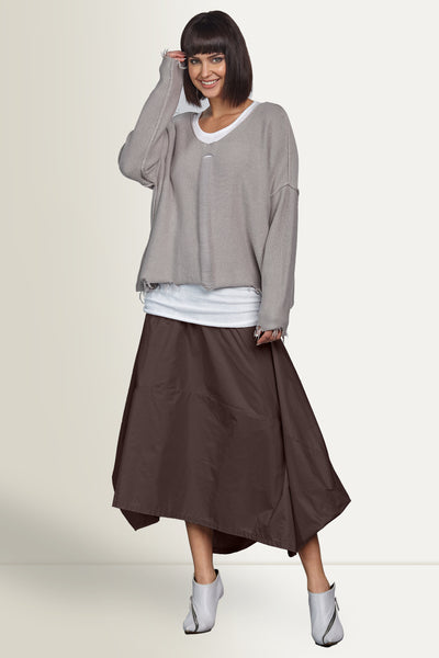 Nylon Signature Architectural Skirt