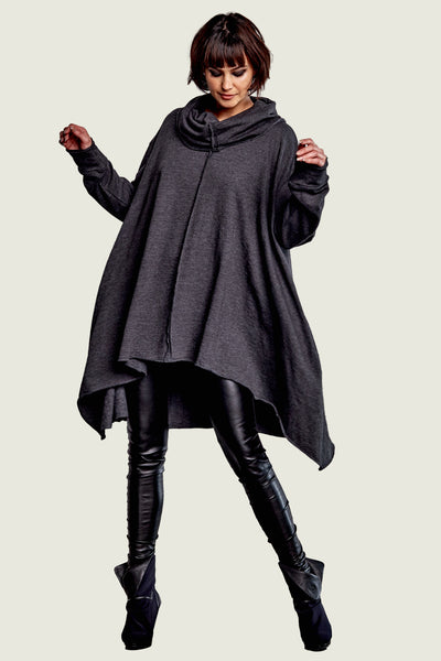 French Terry Chic Cowl Top