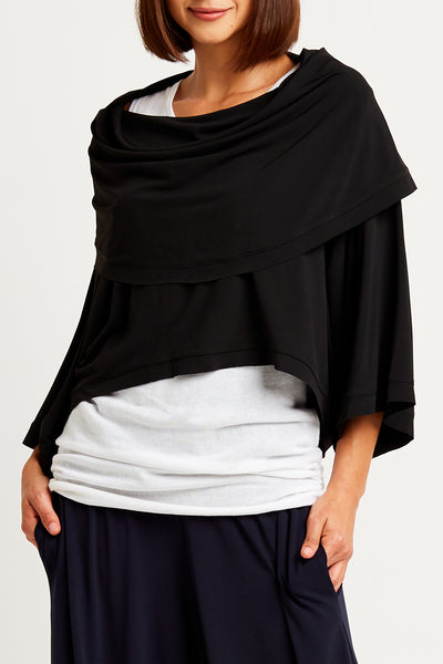 Matte Jersey Jackie O Cowl Top
