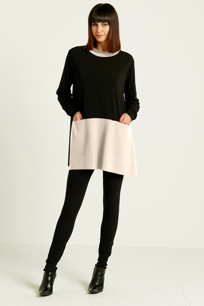 Matte Jersey Smock Tunic