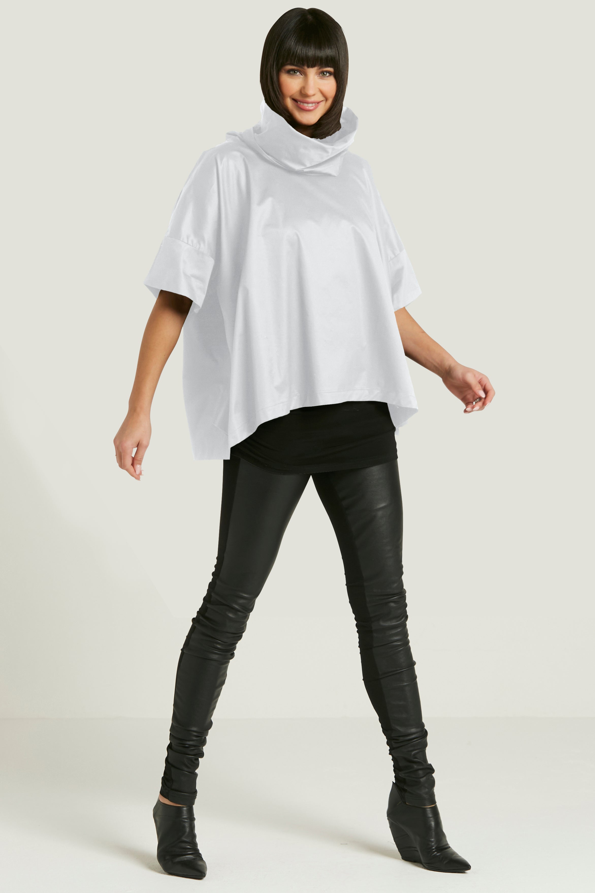 Cotton New Cowl Neck Top – PLANET by Lauren G
