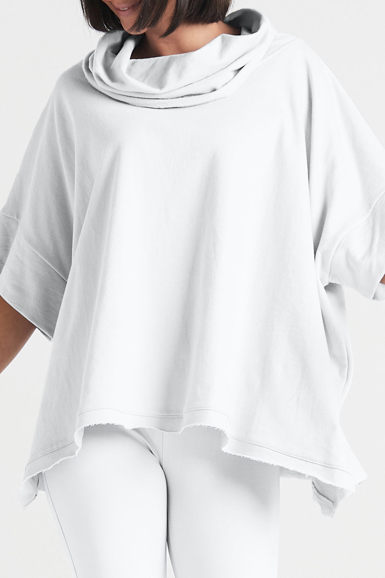 French Terry Cowl Neck Sweatshirt