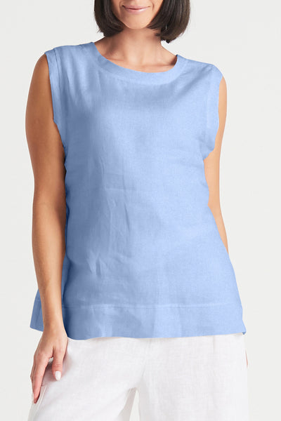 Handkerchief Linen Reversible Tank Top