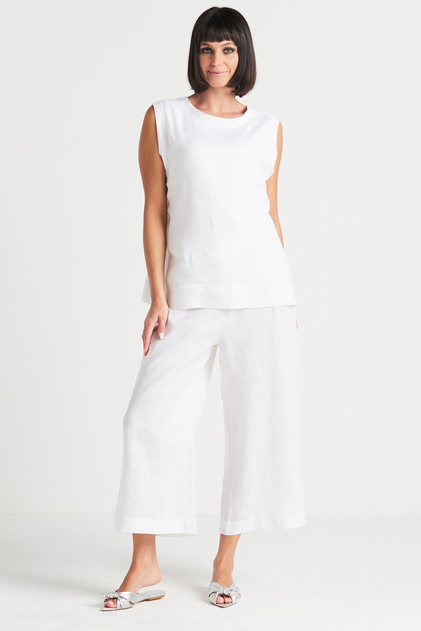 Handkerchief Linen Reversible Tank Top