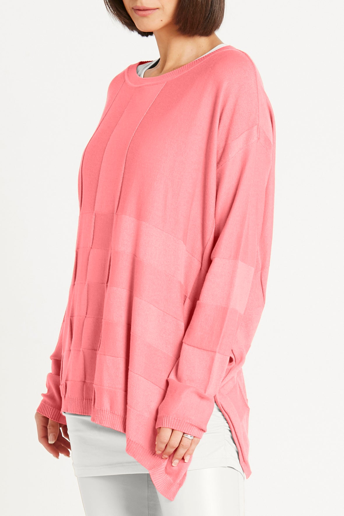Pima Cotton Nu Box Weave Crewneck Sweater