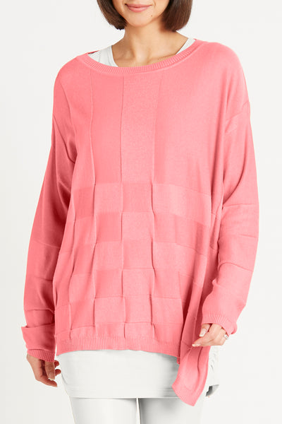 Pima Cotton Nu Box Weave Crewneck Sweater