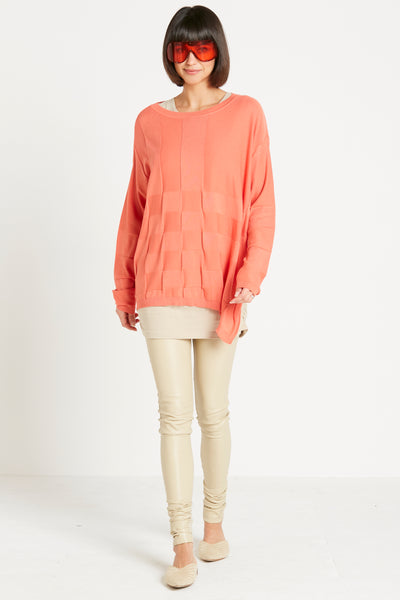 Pima Cotton Nu Box Weave Crewneck Sweater